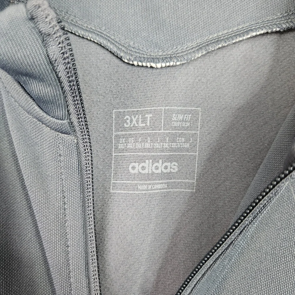 Adidas Tiro 23 League Training Jacket Mens 3XLT Grey White HS3504 Slim Fit New
